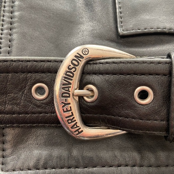 Vintage Harley Davidson screaming eagle leather biker jacket size 46 - Picture 4 of 11